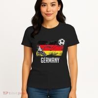 Germany Flag Jersey German Soccer Team German Women's T-Shirt thumb 4
