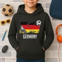 Germany Flag Jersey German Soccer Team German Kids Hoodie thumb 2