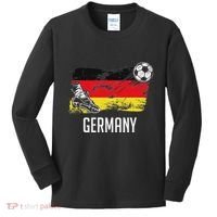 Germany Flag Jersey German Soccer Team German Kids Long Sleeve Shirt thumb 0