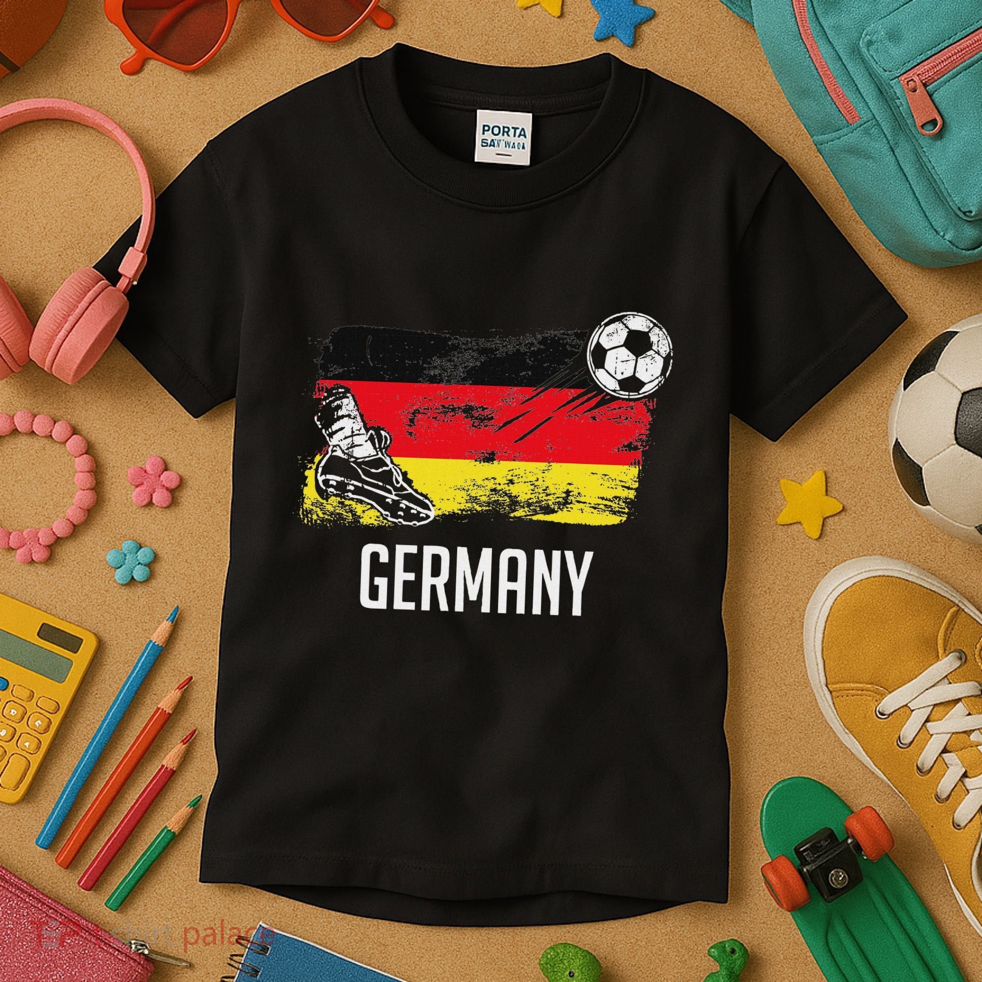 Germany Flag Jersey German Soccer Team German Kids T-Shirt