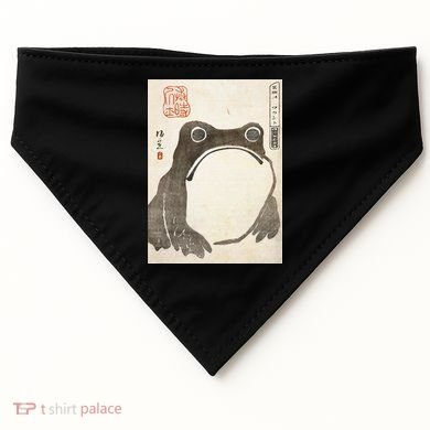Grumpy Frog Japanese USA-Made Doggie Bandana