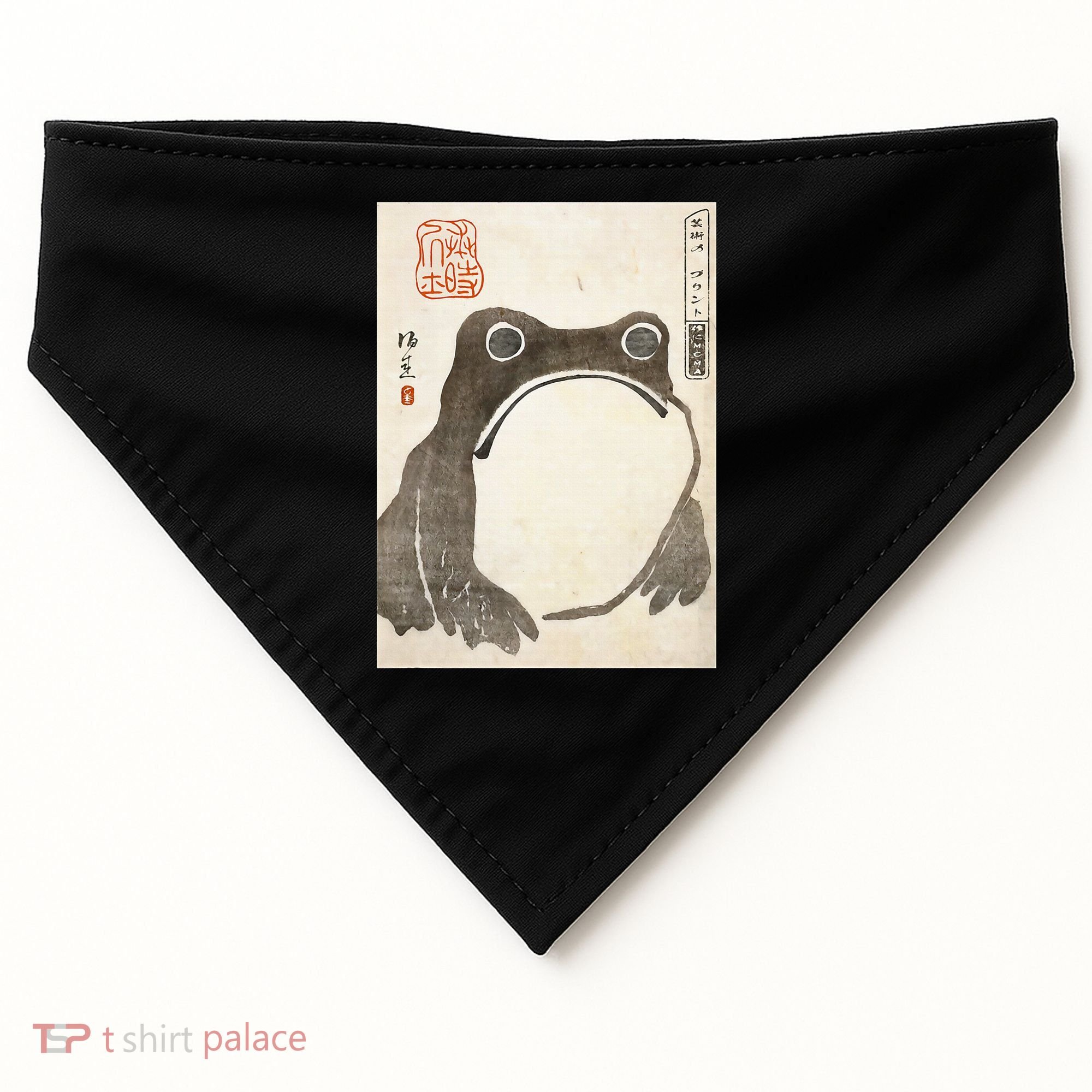 Grumpy Frog Japanese USA-Made Doggie Bandana
