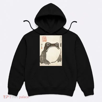 Grumpy Frog Japanese Hoodie
