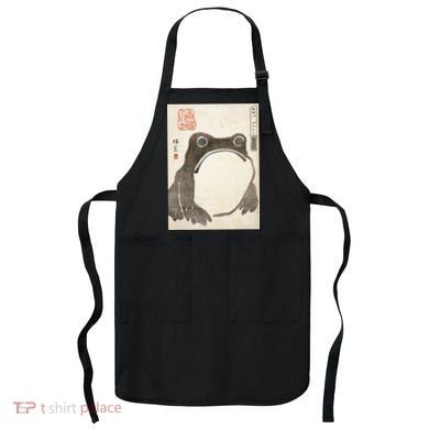 Grumpy Frog Japanese Apron