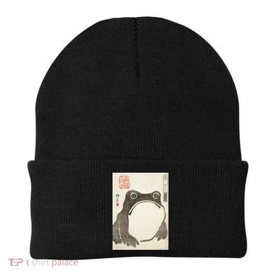 Grumpy Frog Japanese Beanie