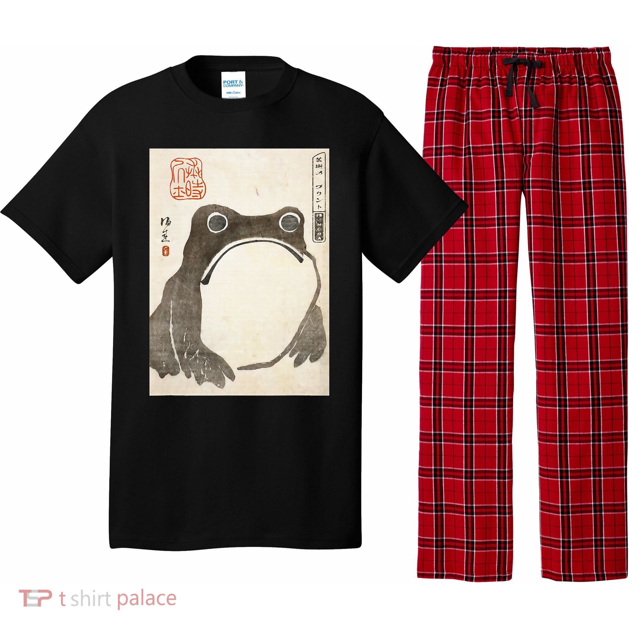 Grumpy Frog Japanese Pajama Set