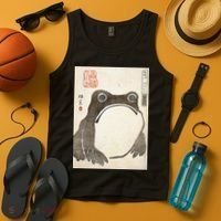 Grumpy Frog Japanese Tank Top thumb 4