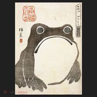 Grumpy Frog Japanese Golf Towel thumb 3