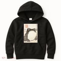 Grumpy Frog Japanese Kids Hoodie thumb 0