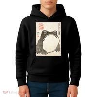 Grumpy Frog Japanese Kids Hoodie thumb 4
