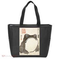 Grumpy Frog Japanese Tote Bag thumb 0