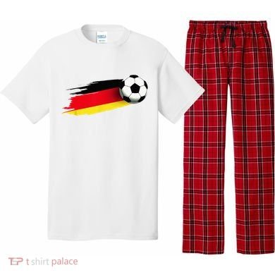 Germany Flag Jersey German Soccer Team German Pajama Set