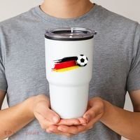 Germany Flag Jersey German Soccer Team German Tumbler thumb 2