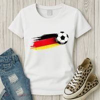Germany Flag Jersey German Soccer Team German Women's T-Shirt thumb 3