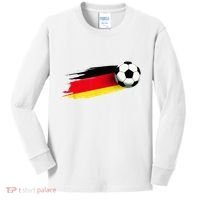 Germany Flag Jersey German Soccer Team German Kids Long Sleeve Shirt thumb 0