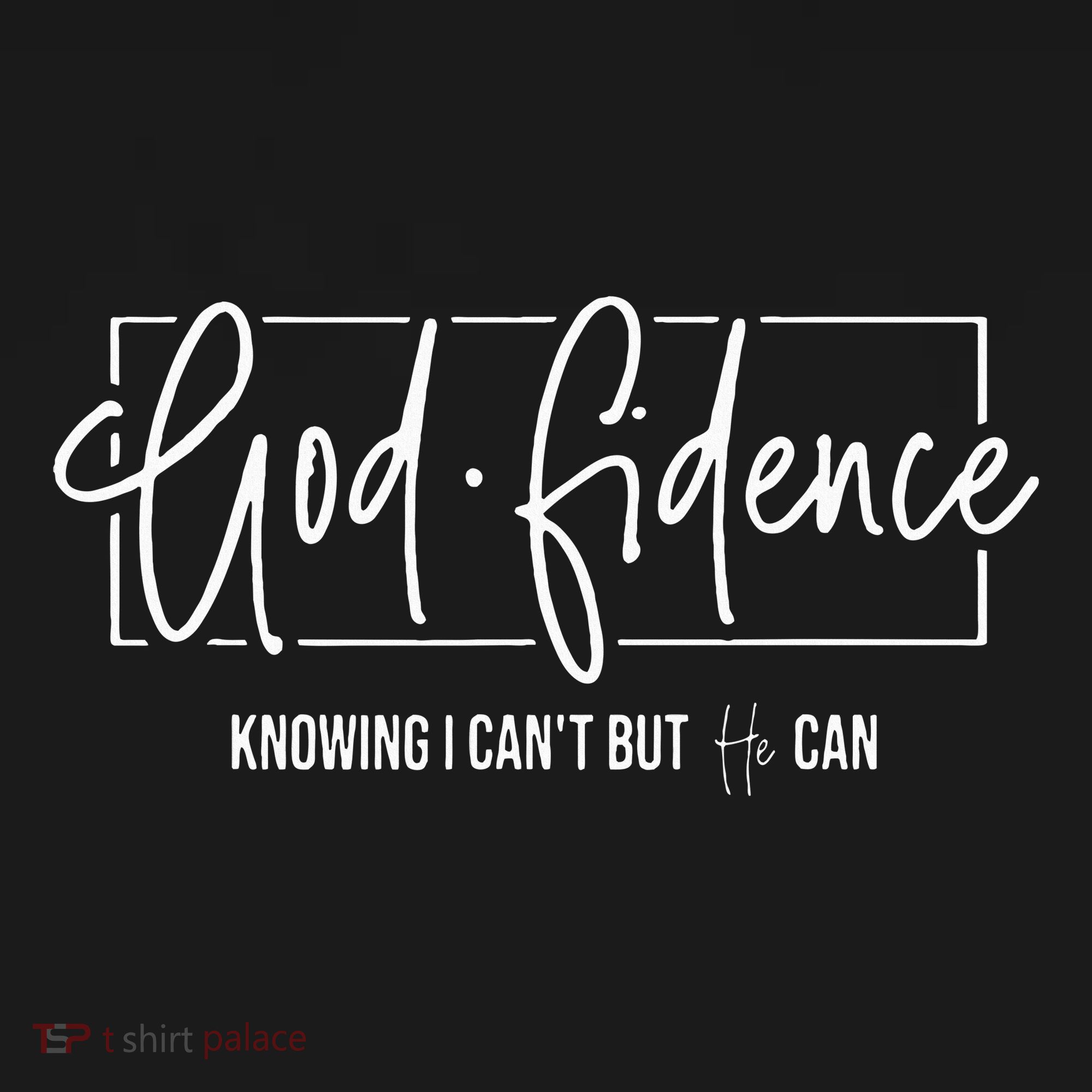 God Fidence Knowing I CanT But He Can Christian Religious Women's Hoodie