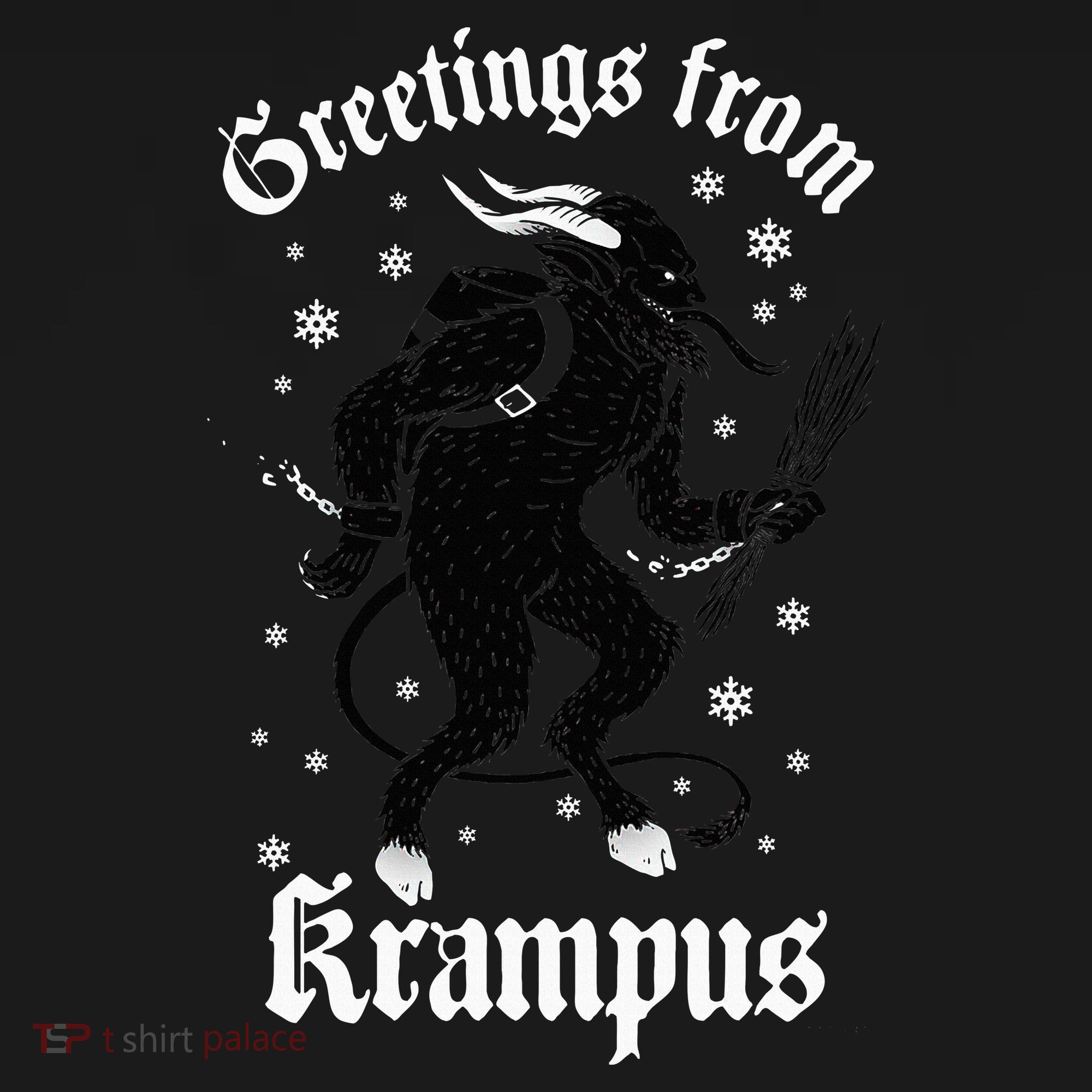 Greetings From Krampus Gruss Vom Krampus Christmas Horror Long Sleeve Shirt
