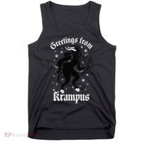 Greetings From Krampus Gruss Vom Krampus Christmas Horror Tank Top thumb 0