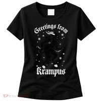 Greetings From Krampus Gruss Vom Krampus Christmas Horror Women's T-Shirt thumb 0