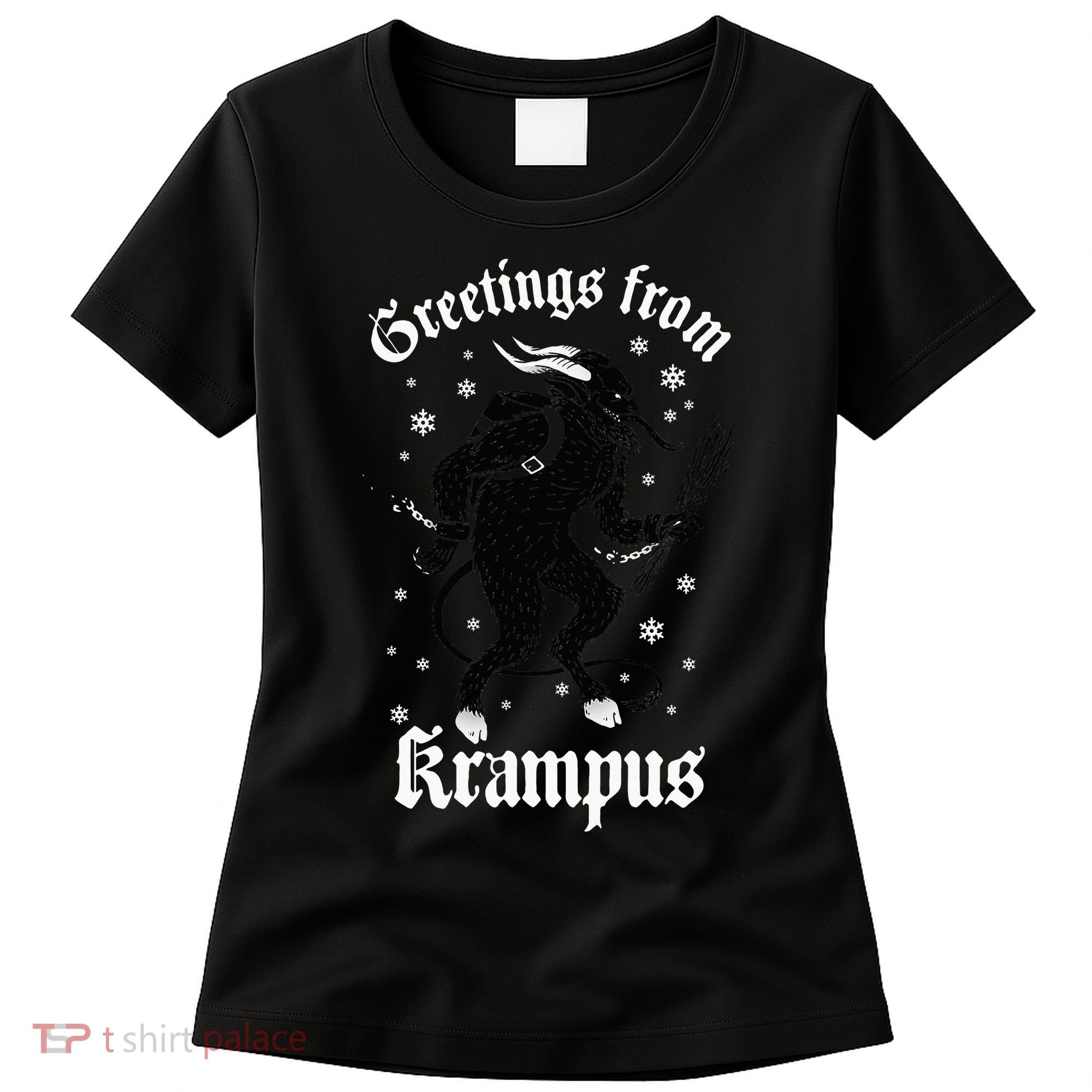 Greetings From Krampus Gruss Vom Krampus Christmas Horror Women's T-Shirt