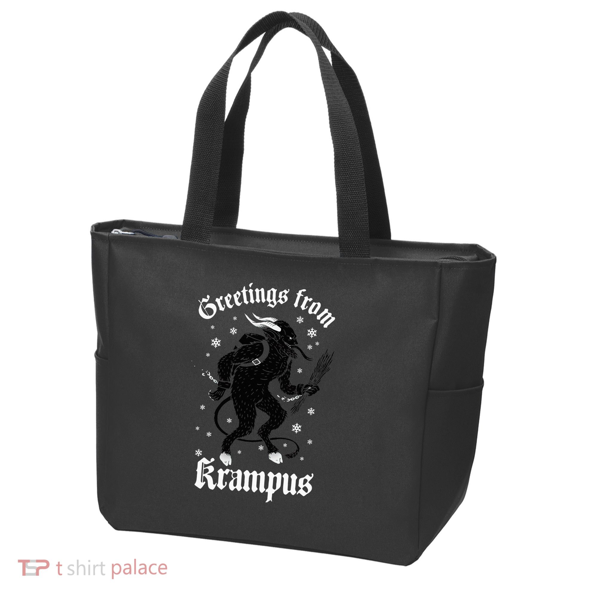 Greetings From Krampus Gruss Vom Krampus Christmas Horror Tote Bag