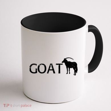 Goat Funny Logo Coffee Mug back