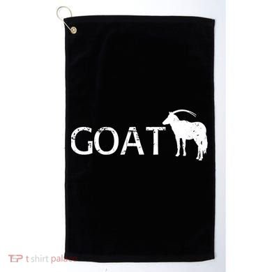 Goat Funny Logo Golf Towel