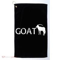 Goat Funny Logo Golf Towel thumb 0