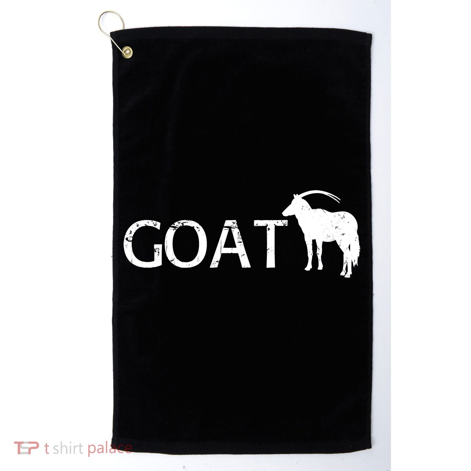 Goat Funny Logo Golf Towel