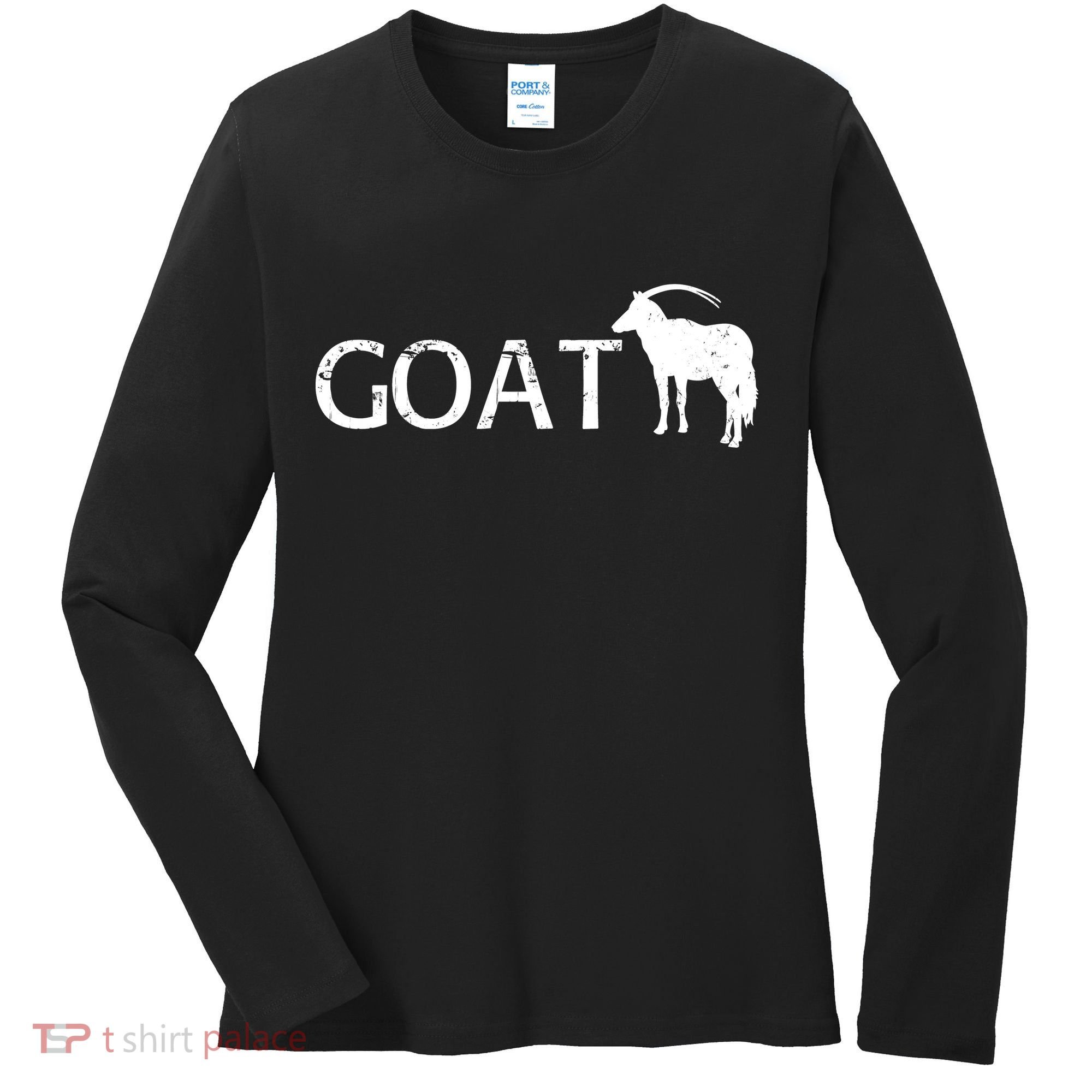 Goat Funny Logo Women's Long Sleeve Shirt