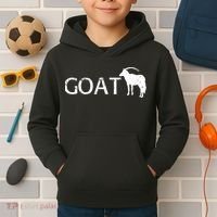 Goat Funny Logo Kids Hoodie thumb 2