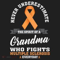 Grandma Fights Multiple Sclerosis Ms Warrior Gift Beanie thumb 2