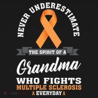 Grandma Fights Multiple Sclerosis Ms Warrior Gift Pajama Set thumb 2