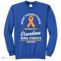 Grandma Fights Multiple Sclerosis Ms Warrior Gift Sweatshirt thumb 0
