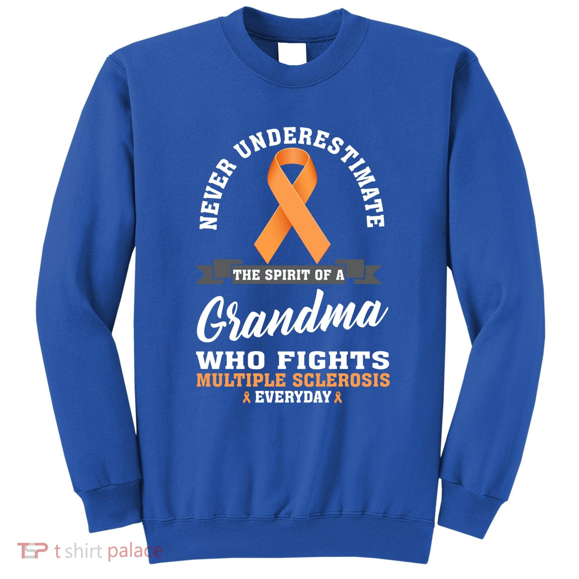Grandma Fights Multiple Sclerosis Ms Warrior Gift Sweatshirt