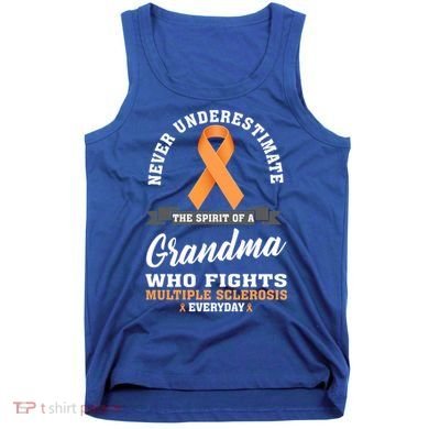 Grandma Fights Multiple Sclerosis Ms Warrior Gift Tank Top