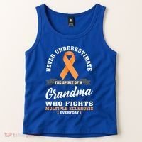 Grandma Fights Multiple Sclerosis Ms Warrior Gift Tank Top thumb 2