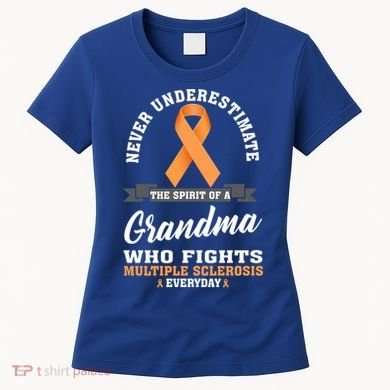 Grandma Fights Multiple Sclerosis Ms Warrior Gift Women's T-Shirt