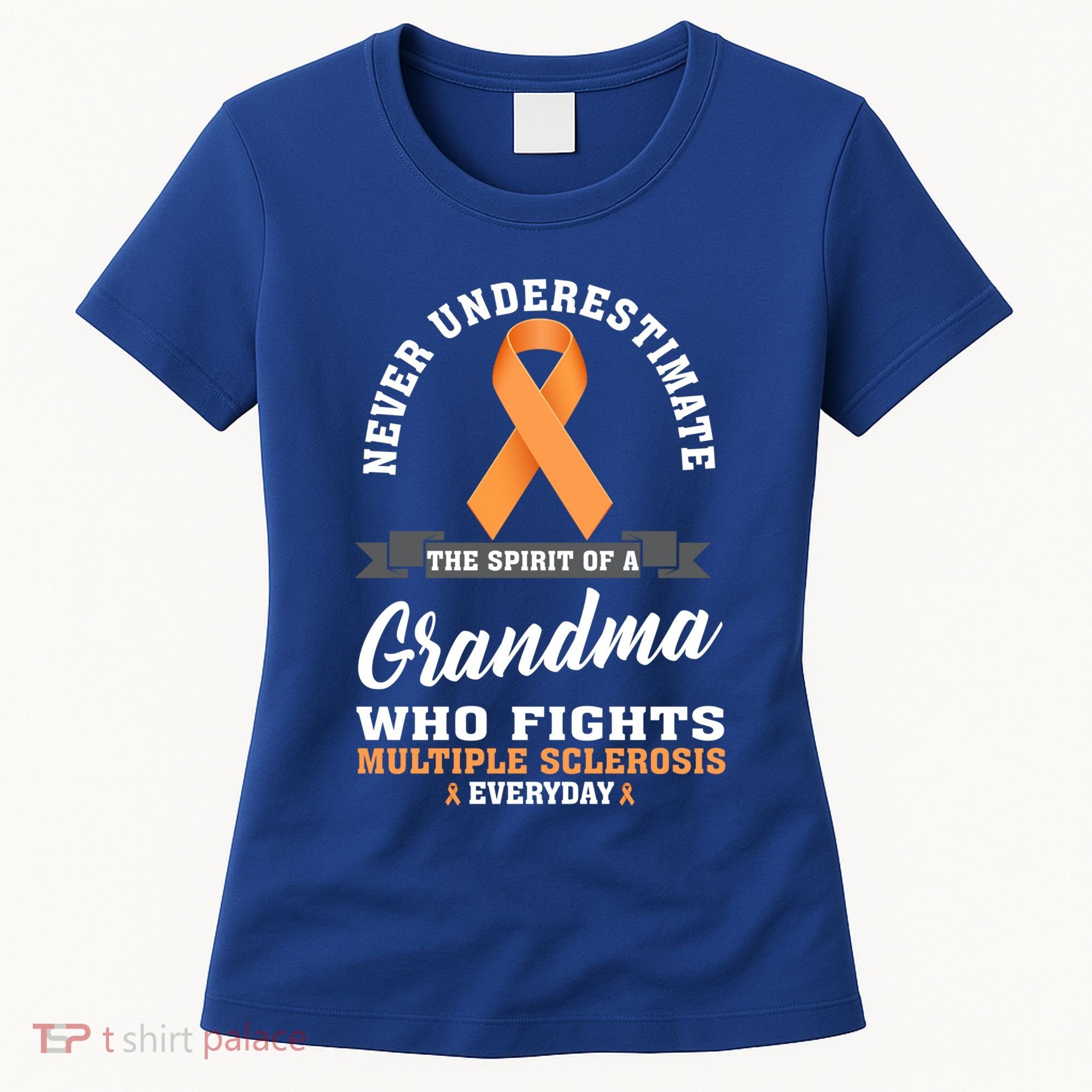 Grandma Fights Multiple Sclerosis Ms Warrior Gift Women's T-Shirt