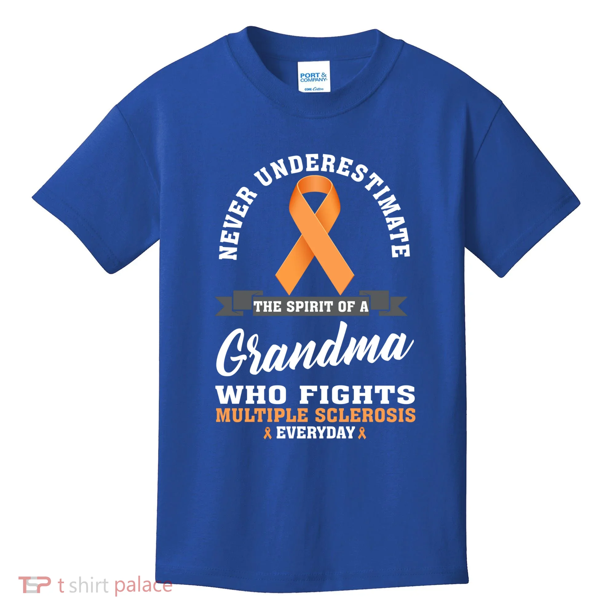Grandma Fights Multiple Sclerosis Ms Warrior Gift Kids T-Shirt