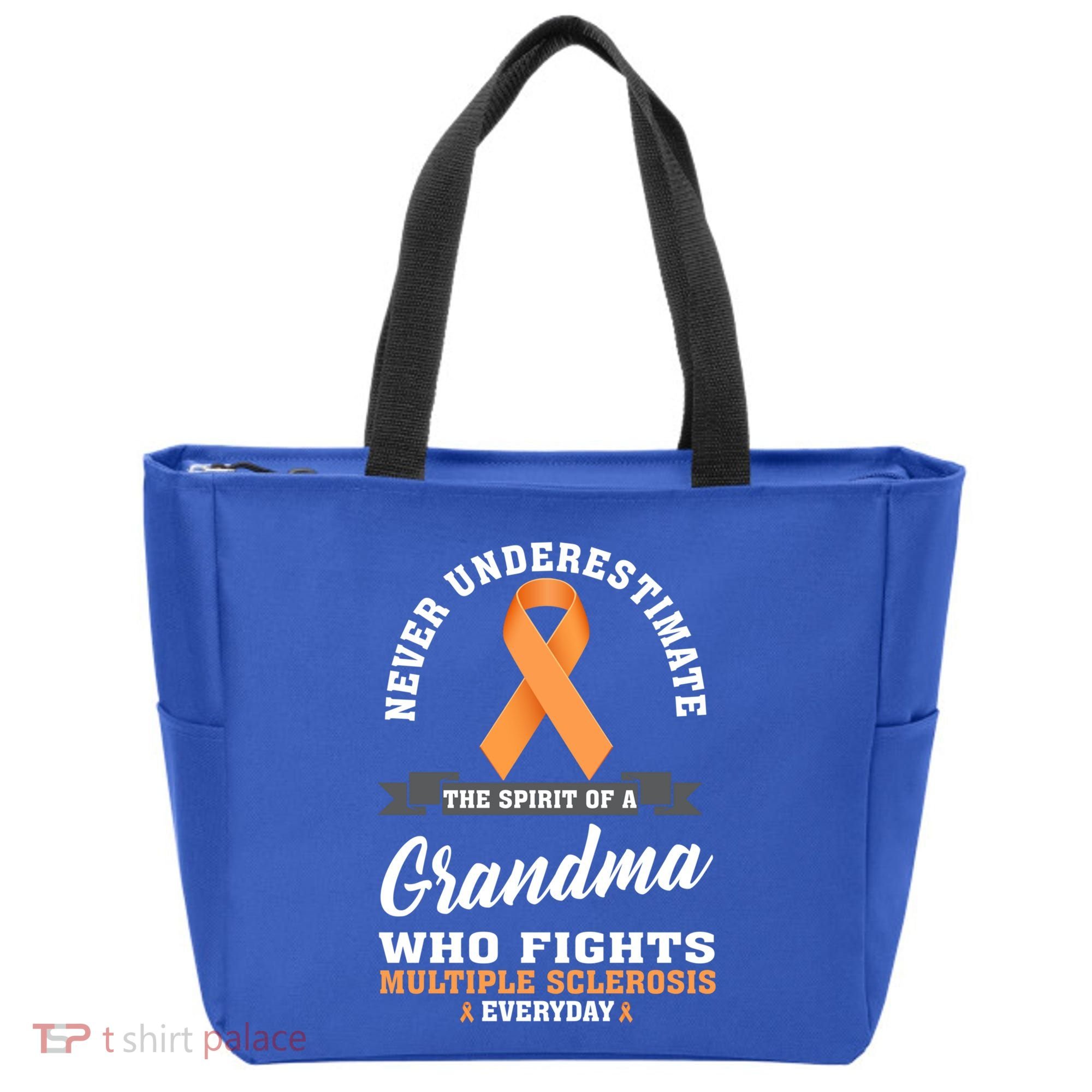 Grandma Fights Multiple Sclerosis Ms Warrior Gift Tote Bag