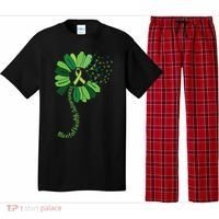 Green Flower Mental Health Awareness Pajama Set thumb 0