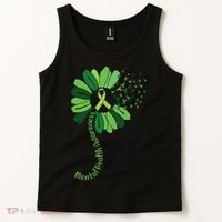 Green Flower Mental Health Awareness Tank Top thumb 2