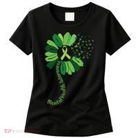 Green Flower Mental Health Awareness Women's T-Shirt thumb 0