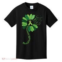 Green Flower Mental Health Awareness Kids T-Shirt thumb 0