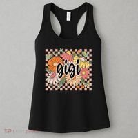 Gigi Floral Mother'S Day Wildflower Girl Checkered Women's Tank Top thumb 3