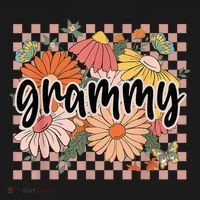 Grammy Floral Mother'S Day Wildflower Girl Checkered Women's Tank Top thumb 5