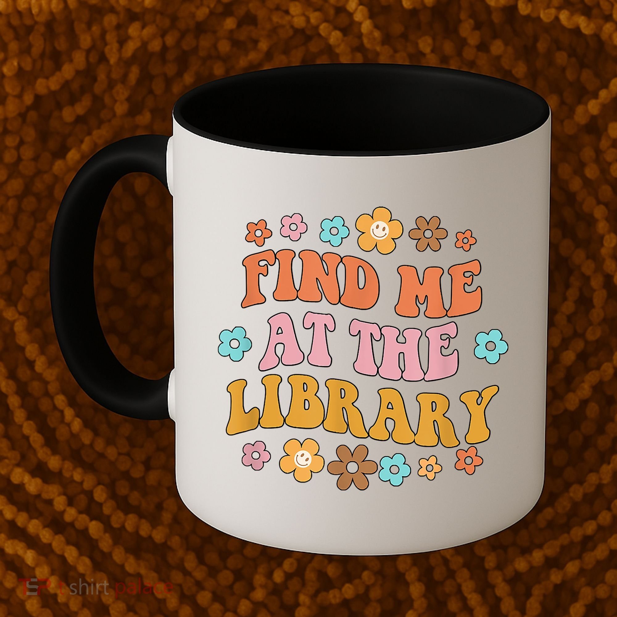 Groovy Find Me At The Library Lover Book School Librarian Coffee Mug
