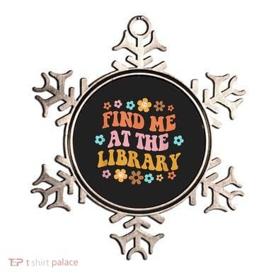 Groovy Find Me At The Library Lover Book School Librarian Ornament