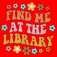 Groovy Find Me At The Library Lover Book School Librarian Santa Hat thumb 1